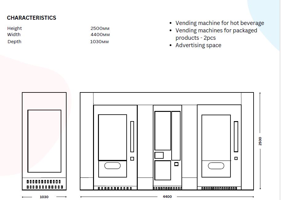 Indoor Triple Structures of Vending Machine